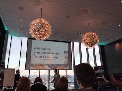 Panoramautsikt fra 21. etasje på Lerkendal i Trondheim. Slipper kunnskapen løs.