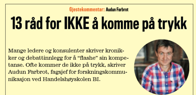 13 råd for ikke å komme på trykk_faksimile fra Kapital nr. 12-2015.