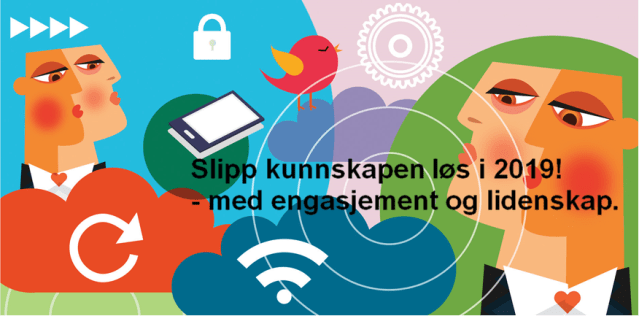 Nyttårskort - Slipp kunnskapen løs